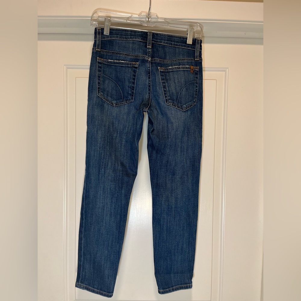Joe’s Jean Women’s Dark Wash Tapered Leg Stretch Jean Raye Size 24 DCARA35549